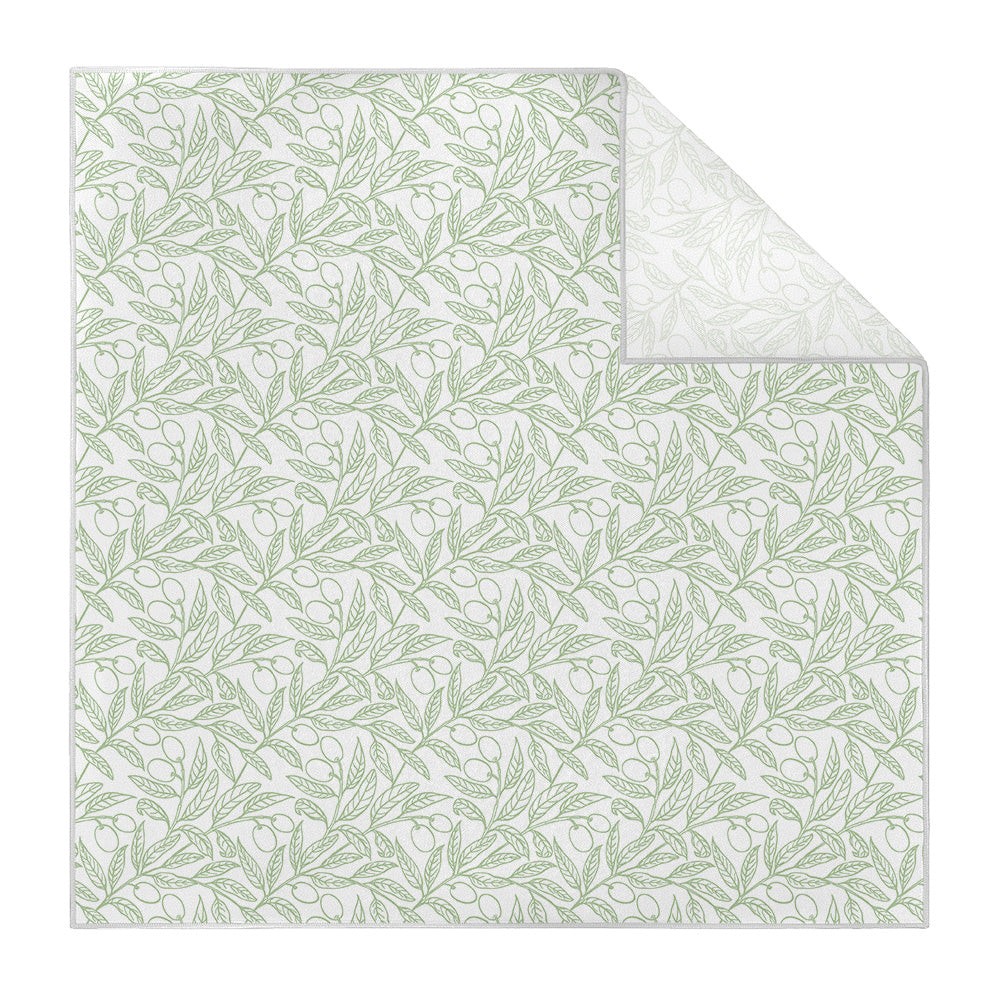 Olive Branch Pocket Square - Printed - Knotty Tie Co.