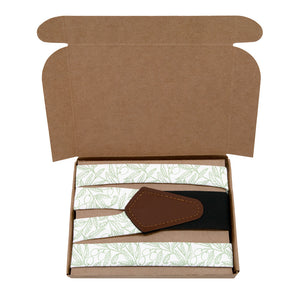 Olive Branch Suspenders - Kraft Gift Box Packaging - Knotty Tie Co.