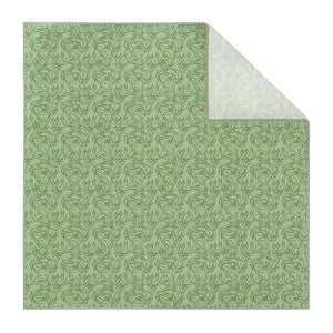 Olive Leaf Floral Pocket Square - Printed - Knotty Tie Co.