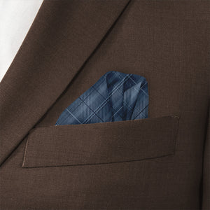 O'Malley Plaid Pocket Square - Wave Fold - Knotty Tie Co.