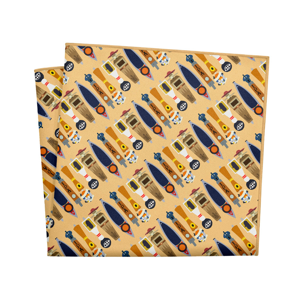 On Tap Beer Pocket Square - 12" Square - Knotty Tie Co.