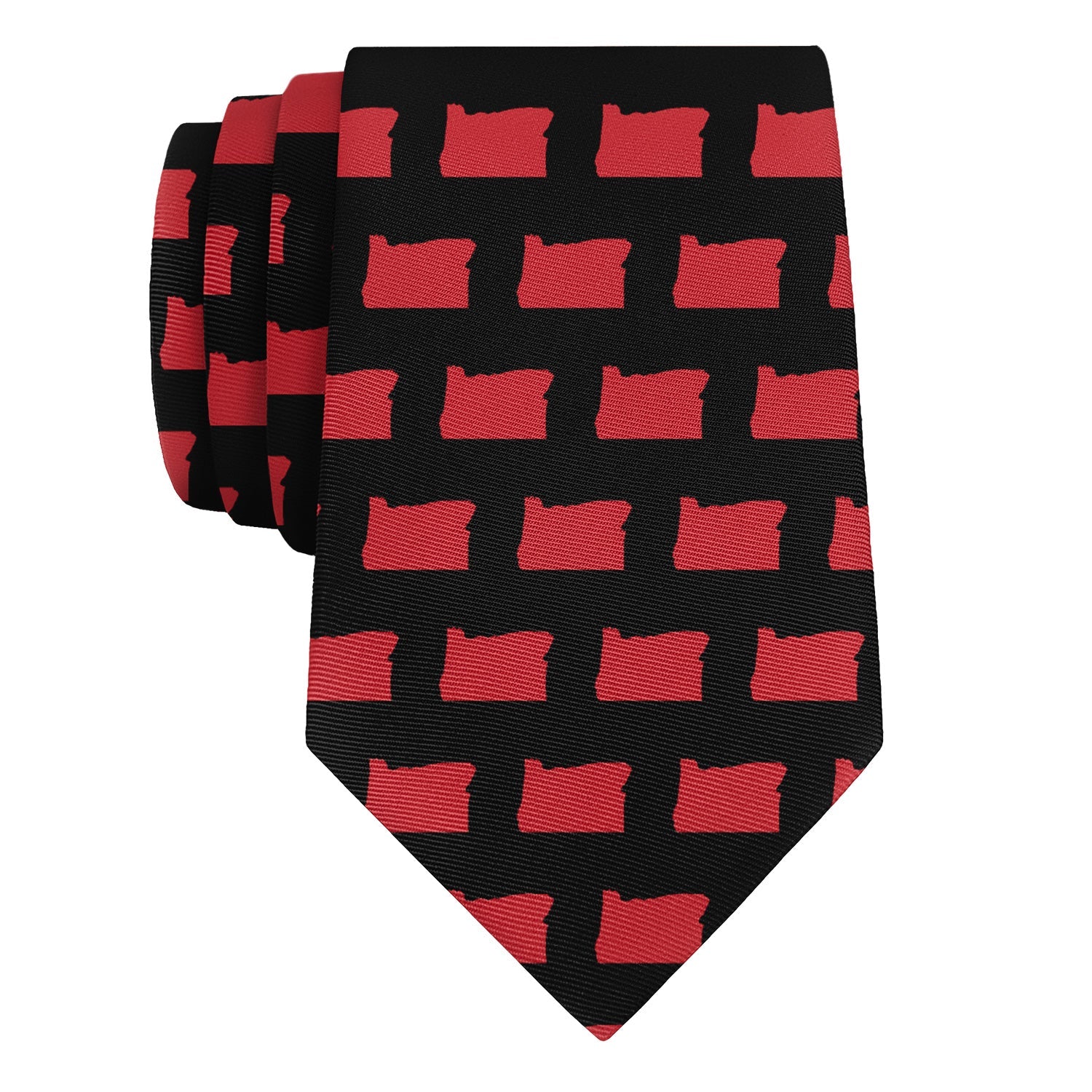 Oregon State Outline Necktie - Rolled - Knotty Tie Co.