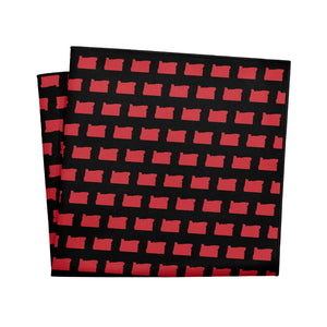 Oregon State Outline Pocket Square - 12" Square - Knotty Tie Co.