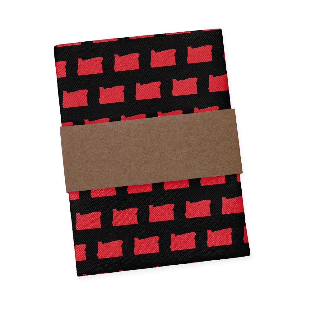 Oregon State Outline Pocket Square - Packaging - Knotty Tie Co.