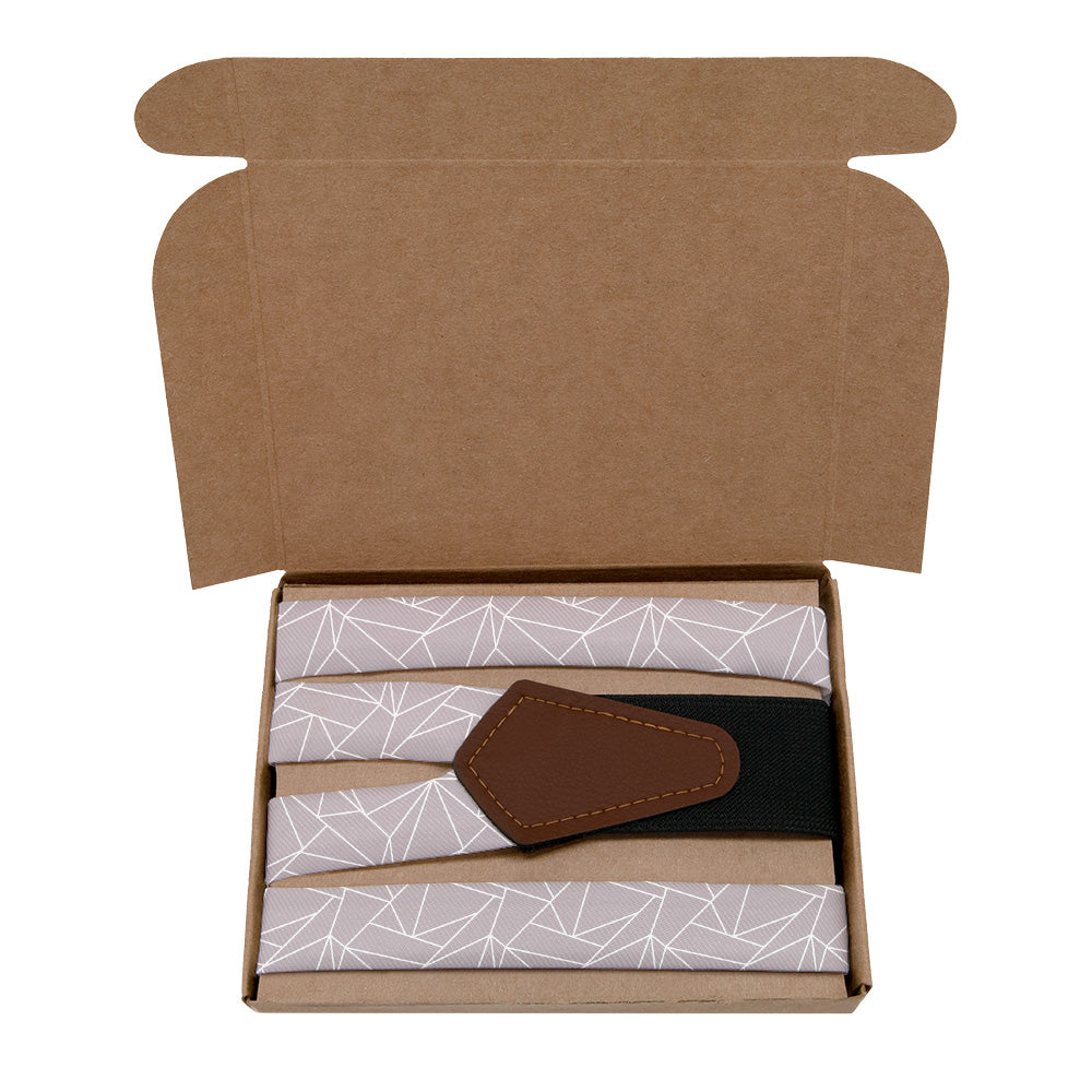 Origami Suspenders - Kraft Gift Box Packaging - Knotty Tie Co.