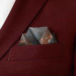 Orion Pocket Square - Scalloped Fold - Knotty Tie Co.