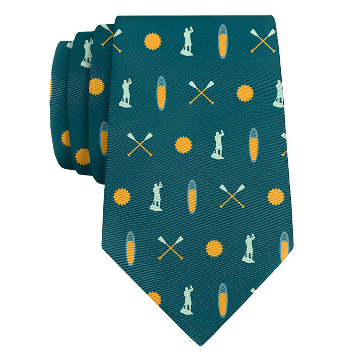 Paddleboarding Necktie - Rolled - Knotty Tie Co.