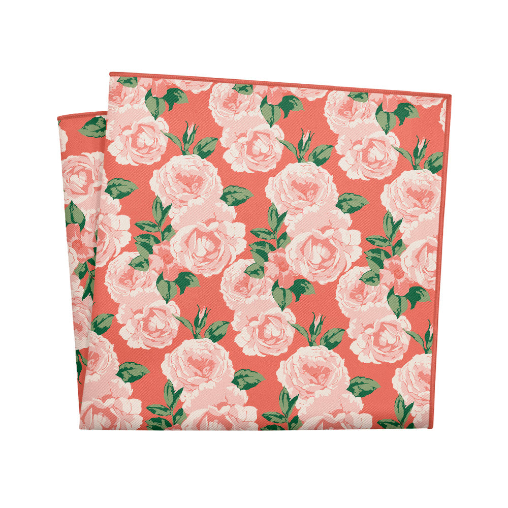 Paeonia Pocket Square - 12" Square - Knotty Tie Co.