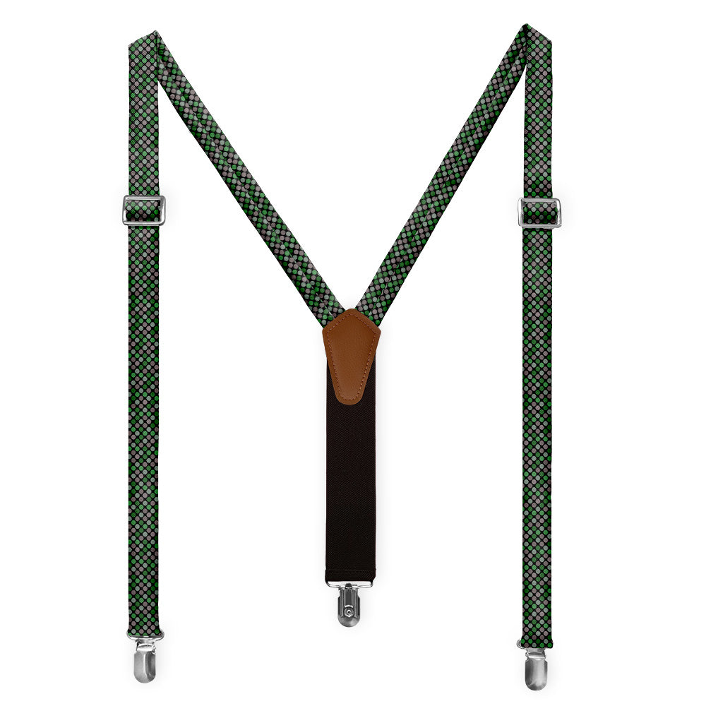 Palette Dots Suspenders - Full Front View - Knotty Tie Co.