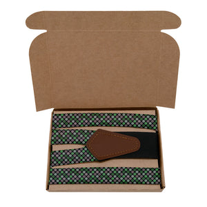 Palette Dots Suspenders - Kraft Gift Box Packaging - Knotty Tie Co.