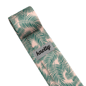 Palm Leaves Necktie - Tag - Knotty Tie Co.