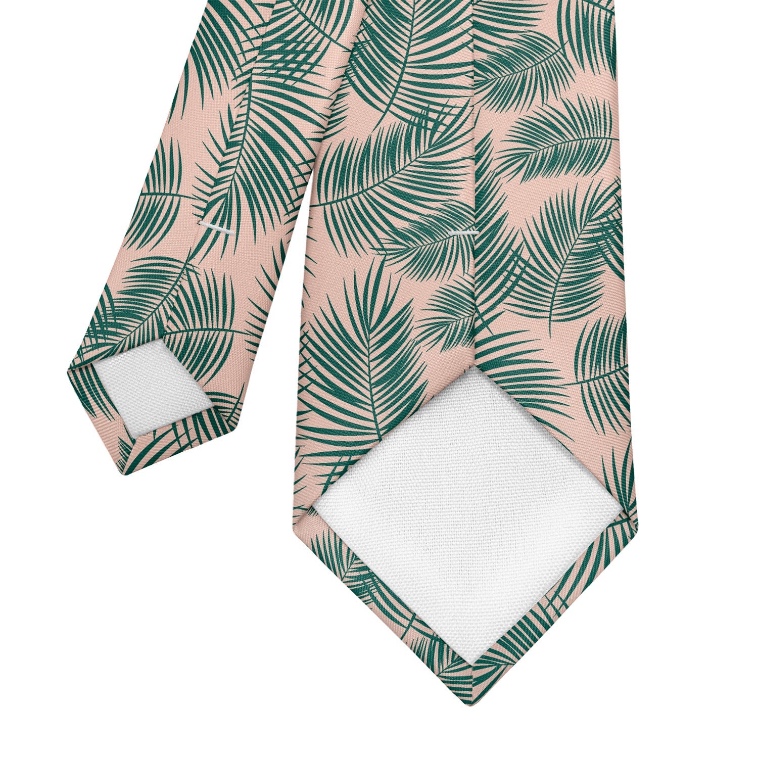 Palm Leaves Necktie - Tipping - Knotty Tie Co.