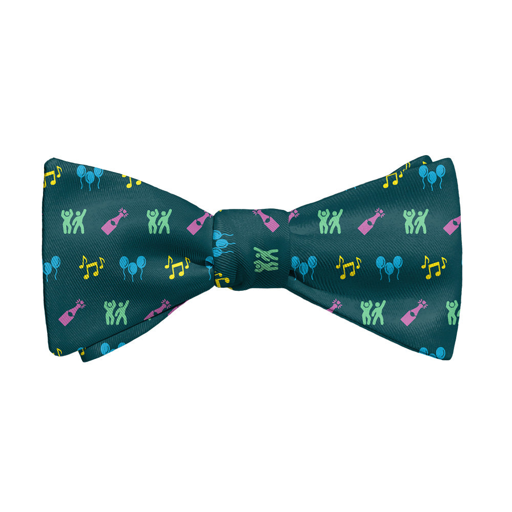 Partying With Friends Bow Tie - Adult Extra-Long Self-Tie 18-21" - Knotty Tie Co.
