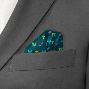 Partying With Friends Pocket Square - Wave Fold - Knotty Tie Co.