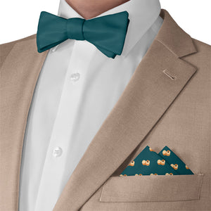 Pekingese Pocket Square - Matching Bow Tie - Knotty Tie Co.