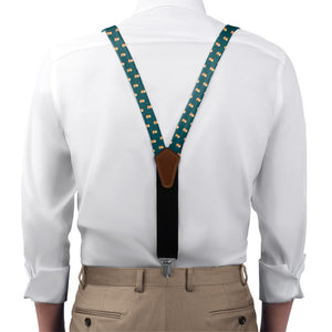 Pekingese Suspenders - On Model Front View - Knotty Tie Co.