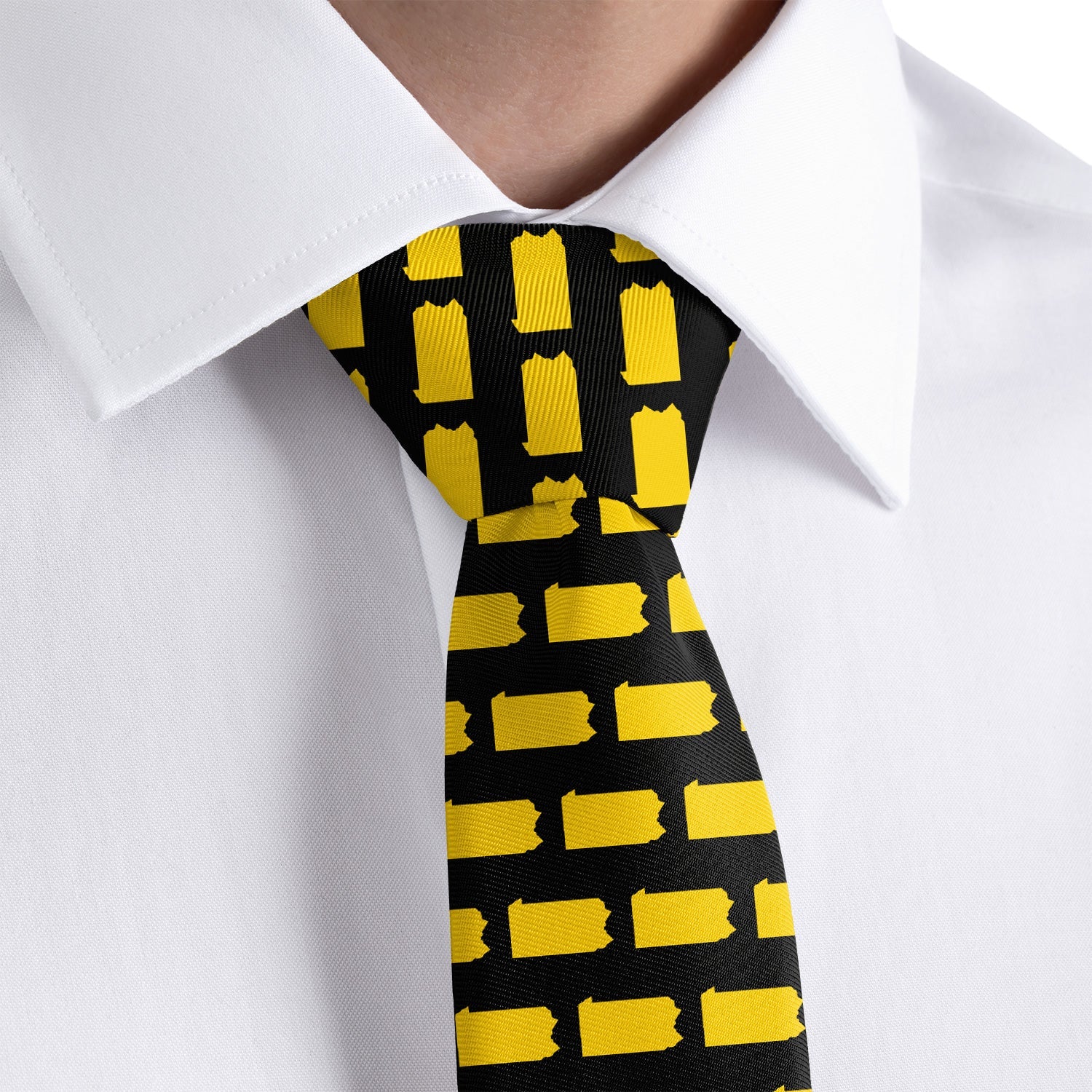 Pennsylvania State Outline Necktie - Dress Shirt - Knotty Tie Co.
