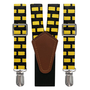 Pennsylvania State Outline Suspenders - Main View - Knotty Tie Co.