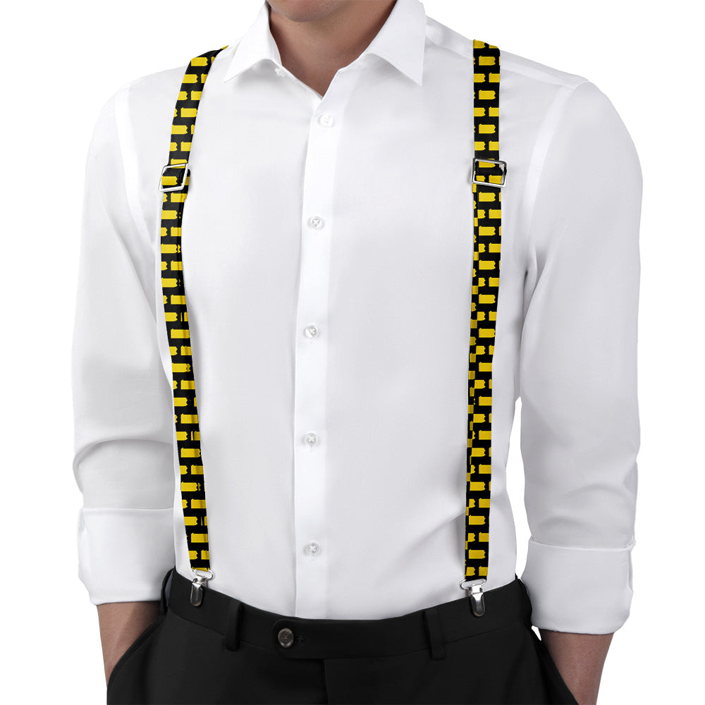 Pennsylvania State Outline Suspenders - Main View - Knotty Tie Co.