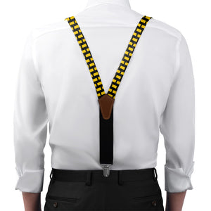 Pennsylvania State Outline Suspenders - On Model Front View - Knotty Tie Co.