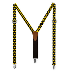 Pennsylvania State Outline Suspenders - Full Front View - Knotty Tie Co.