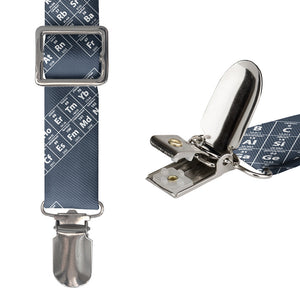 Periodic Table Suspenders - Hardware and Strap - Knotty Tie Co.