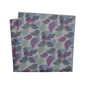 Petal Paisley Pocket Square - 12" Square - Knotty Tie Co.