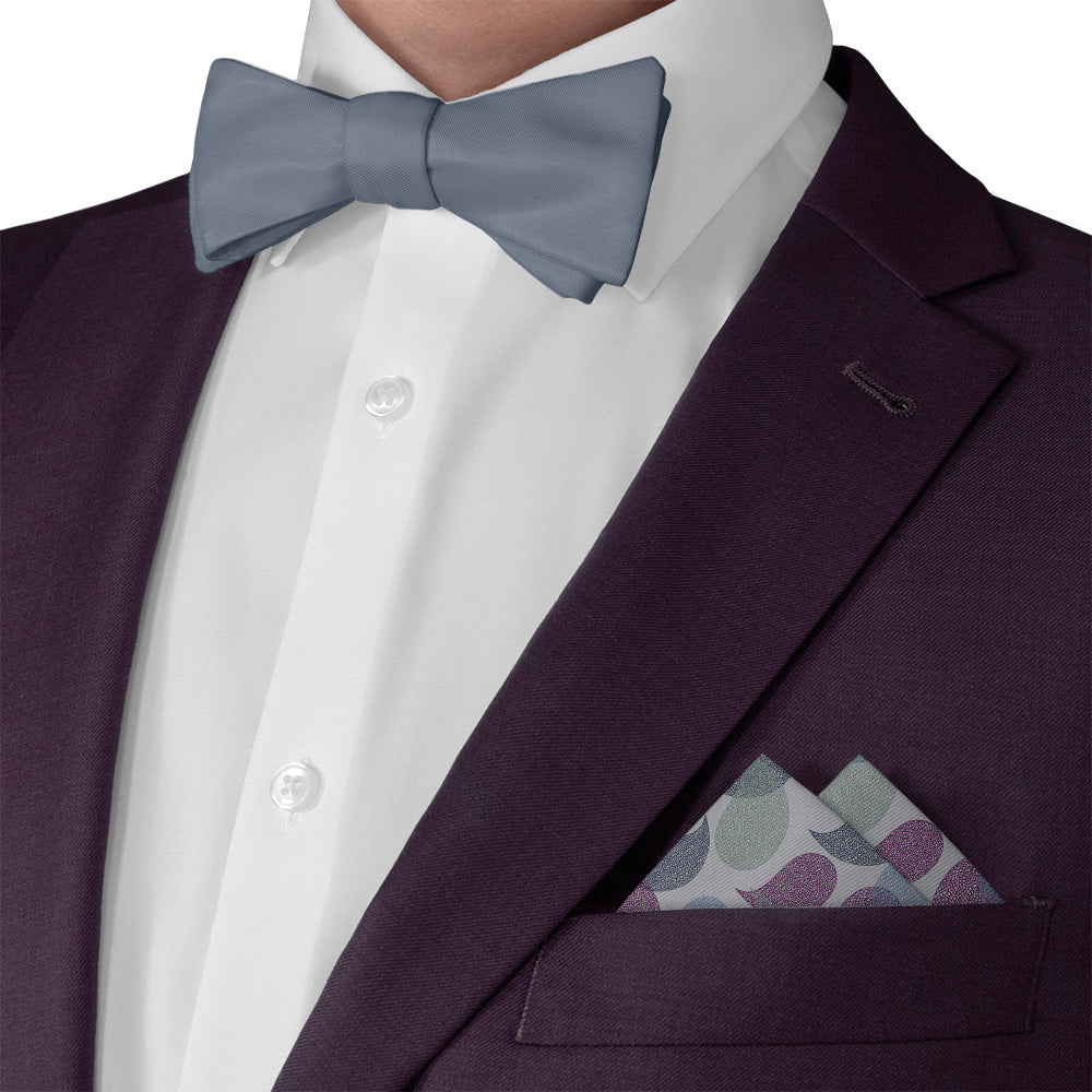 Petal Paisley Pocket Square - Matching Bow Tie - Knotty Tie Co.