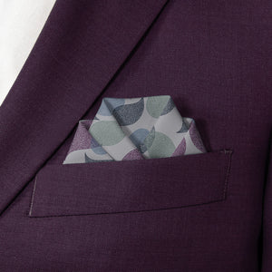 Petal Paisley Pocket Square - Scalloped Fold - Knotty Tie Co.