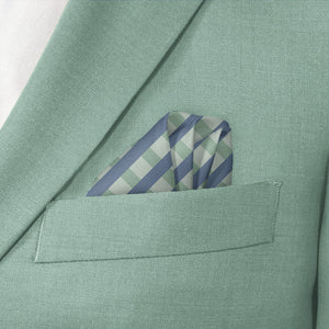 Pickett Plaid Pocket Square - Wave Fold - Knotty Tie Co.