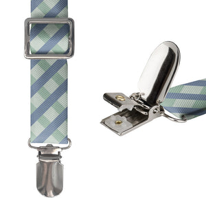 Pickett Plaid Suspenders - Hardware and Strap - Knotty Tie Co.