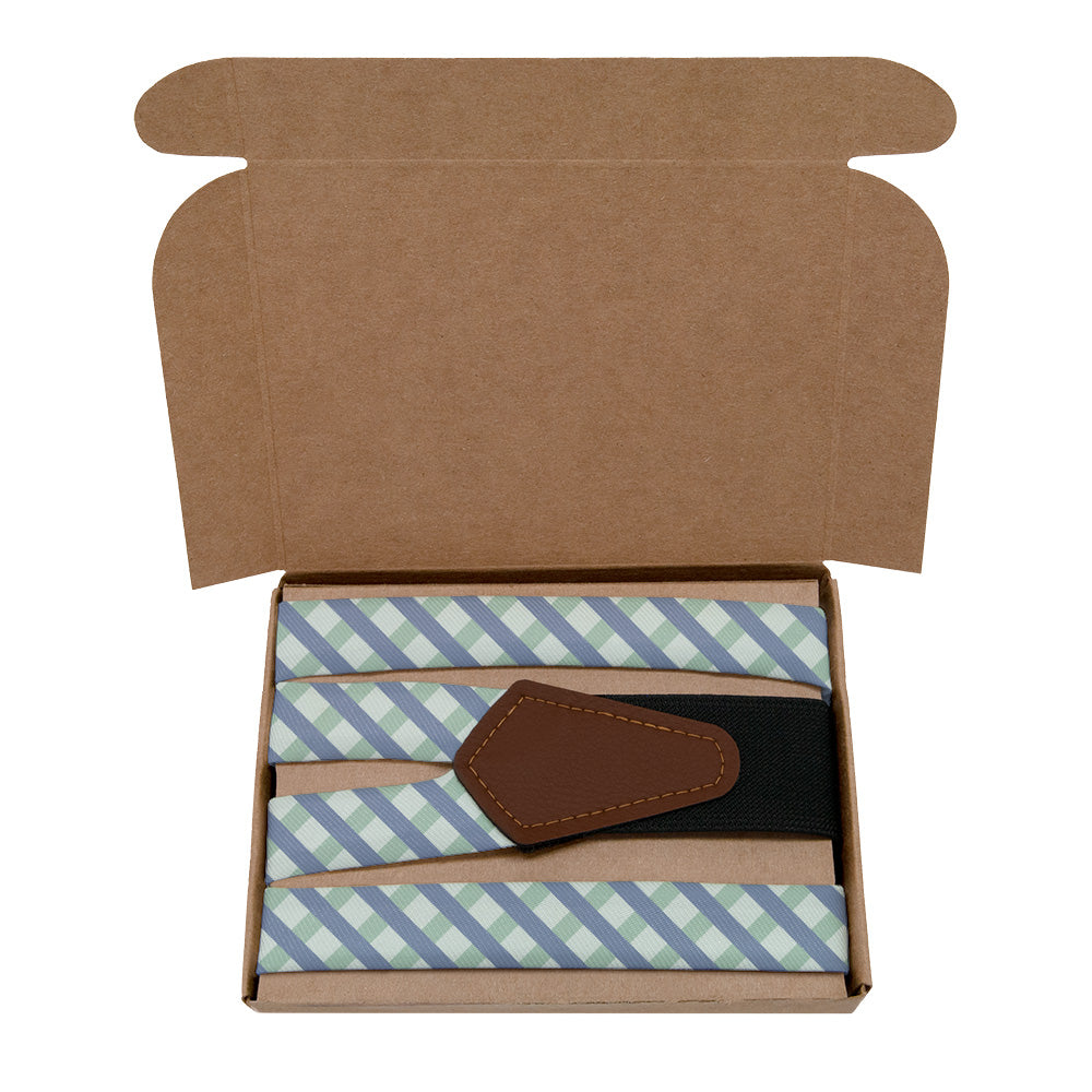 Pickett Plaid Suspenders - Kraft Gift Box Packaging - Knotty Tie Co.