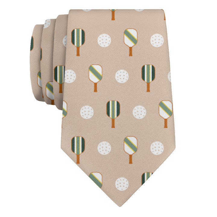 Pickler Pickleball Necktie 1 Rolled - Knotty Tie Co.