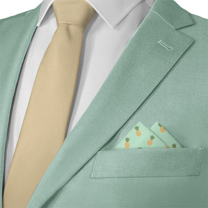 Pineapples Pocket Square - Matching Necktie- Knotty Tie Co.