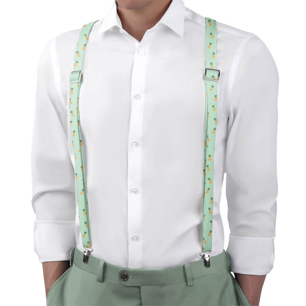 Pineapples Suspenders - Main View - Knotty Tie Co.