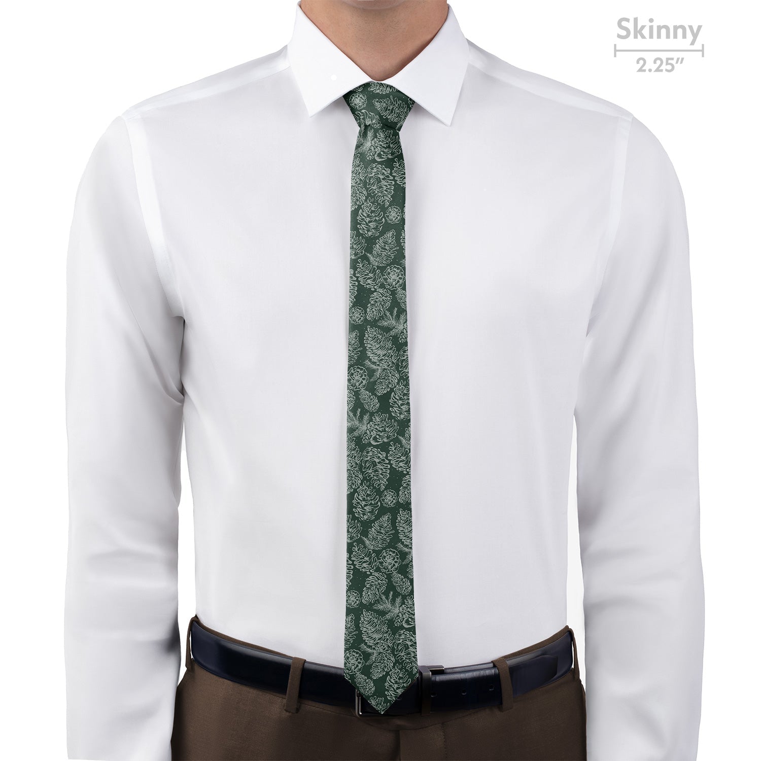 Pinecones Necktie - Skinny - Knotty Tie Co.