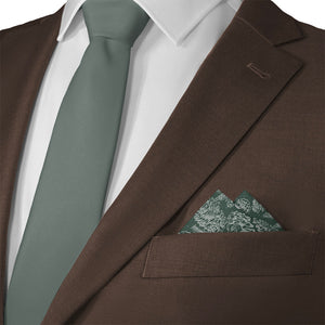 Pinecones Pocket Square - Matching Necktie- Knotty Tie Co.