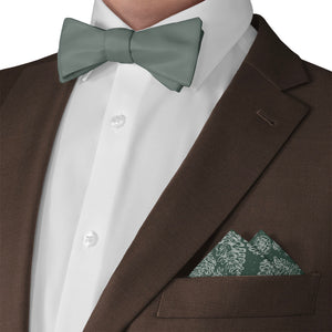 Pinecones Pocket Square - Matching Bow Tie - Knotty Tie Co.