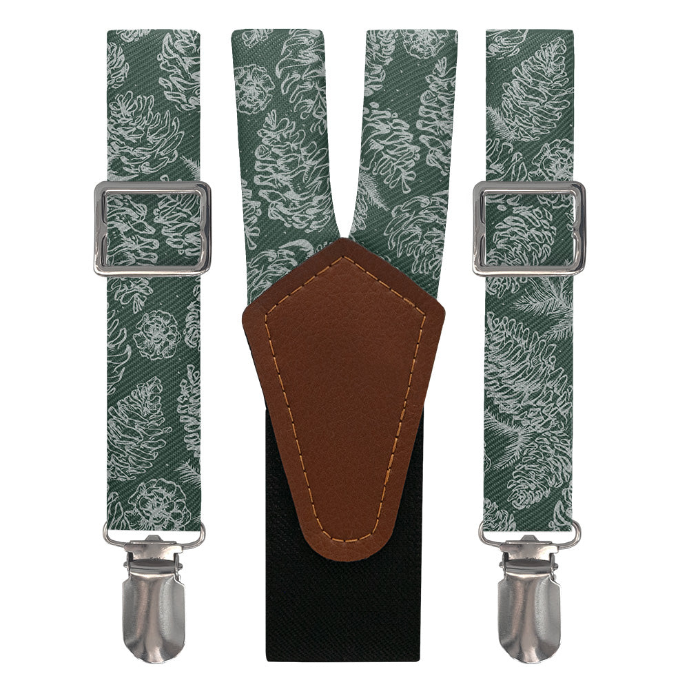 Pinecones Suspenders - Main View - Knotty Tie Co.