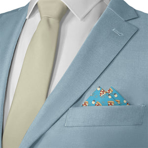 Pizza Party Pocket Square - Matching Necktie- Knotty Tie Co.