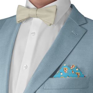 Pizza Party Pocket Square - Matching Bow Tie - Knotty Tie Co.