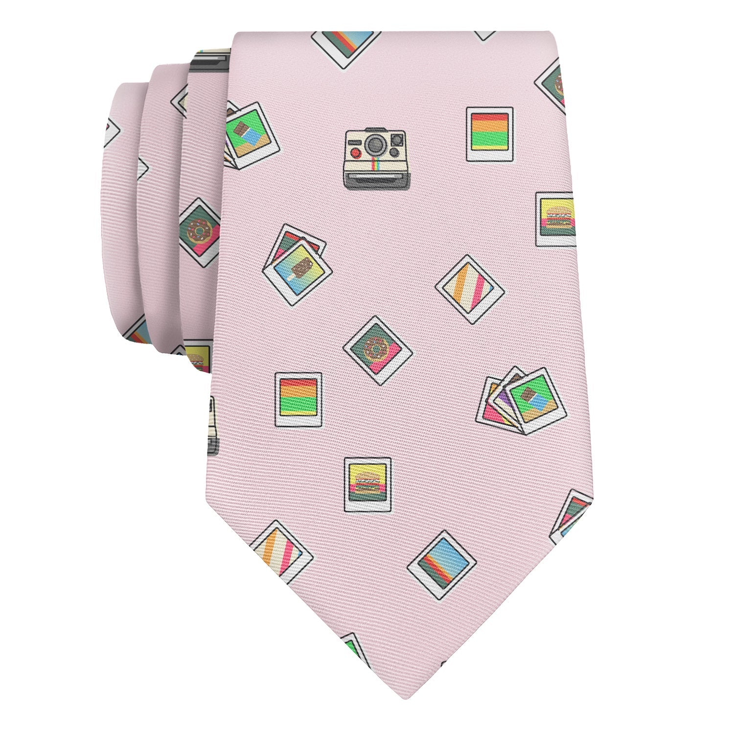 Polaroid Pictures Necktie - Rolled - Knotty Tie Co.