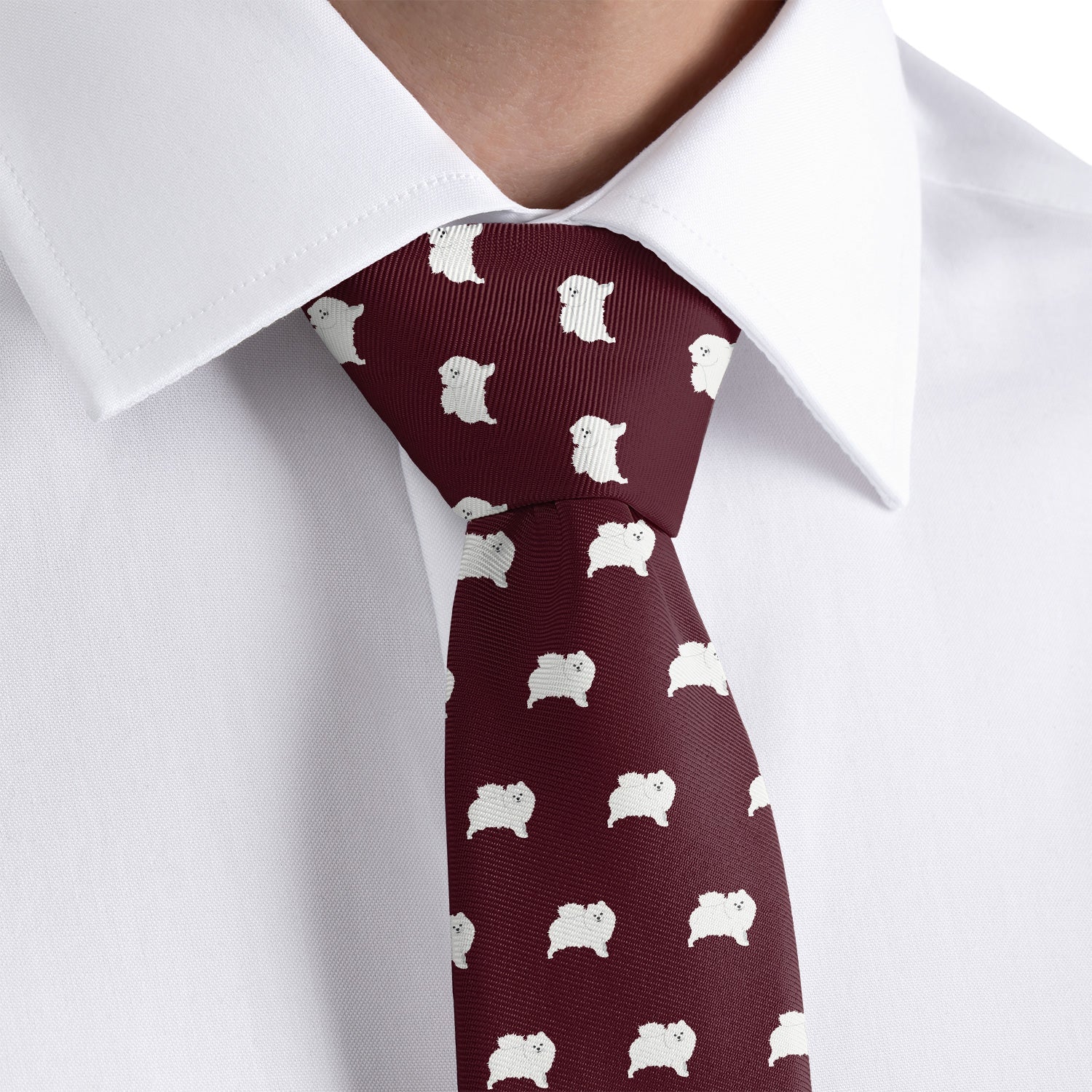 Pomeranian Necktie - Rolled - Knotty Tie Co.