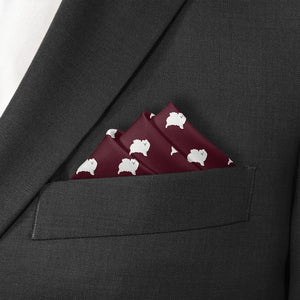 Pomeranian Pocket Square - Stairs Fold - Knotty Tie Co.