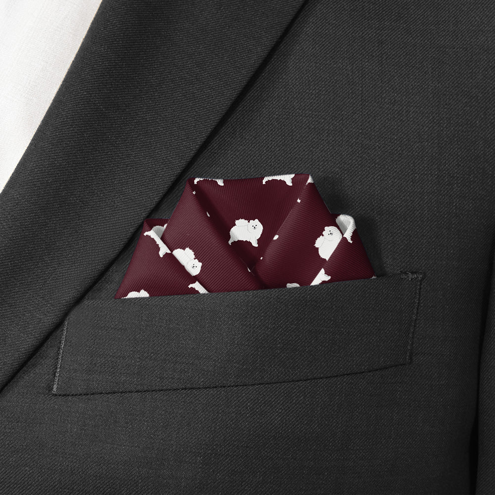 Pomeranian Pocket Square - Scalloped Fold - Knotty Tie Co.