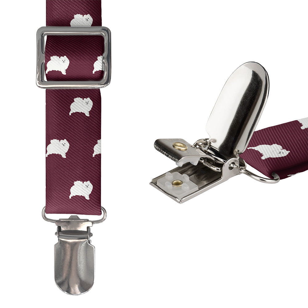 Pomeranian Suspenders - Hardware and Strap - Knotty Tie Co.