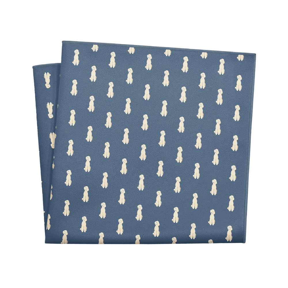 Poodle Pocket Square - 12" Square - Knotty Tie Co.