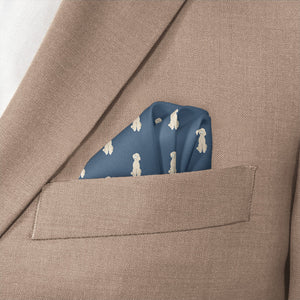 Poodle Pocket Square - Wave Fold - Knotty Tie Co.