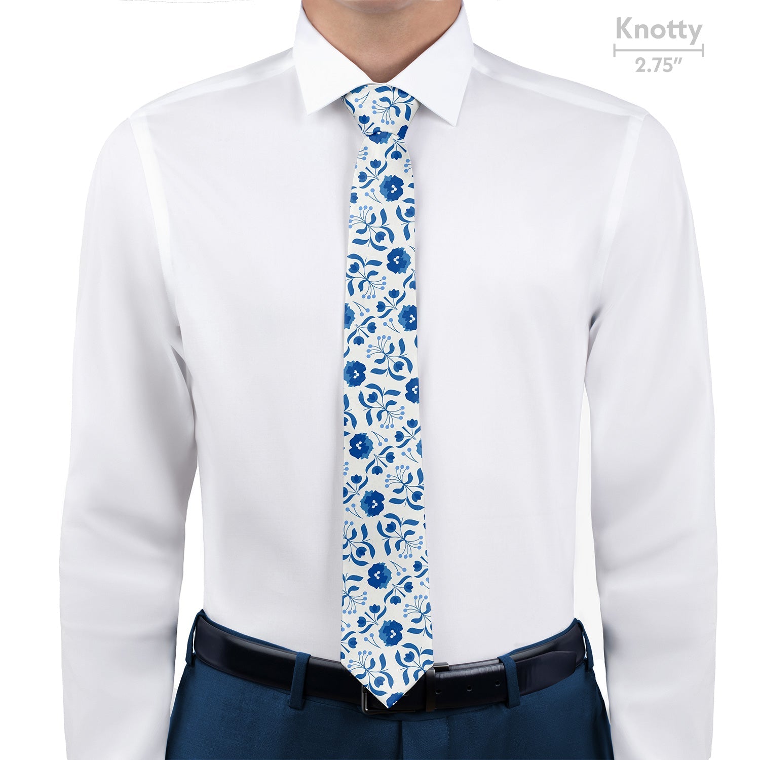 Poppy Floral Necktie - Knotty - Knotty Tie Co.