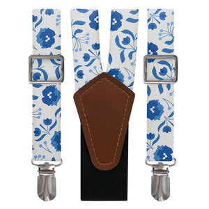 Poppy Floral Suspenders - Main View - Knotty Tie Co.